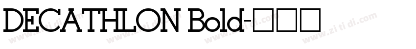DECATHLON Bold字体转换